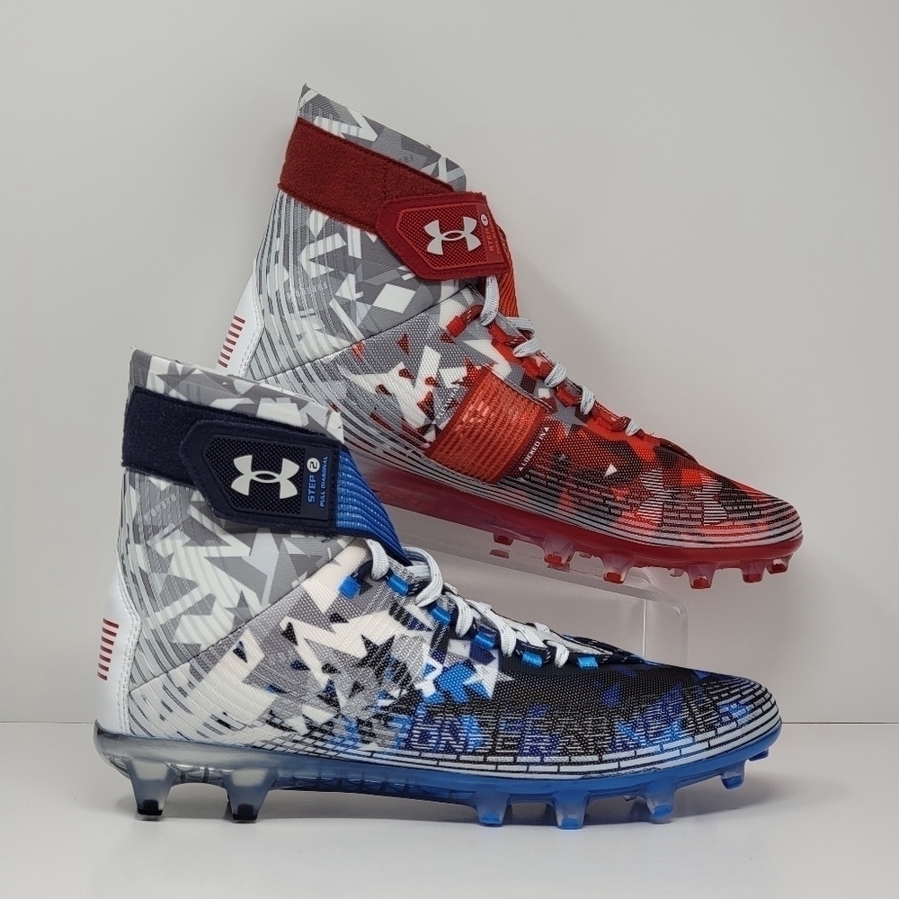 Under Armour Highlight MC LE USA Football Cleats 3026340-100 Men's Size 12.5 New